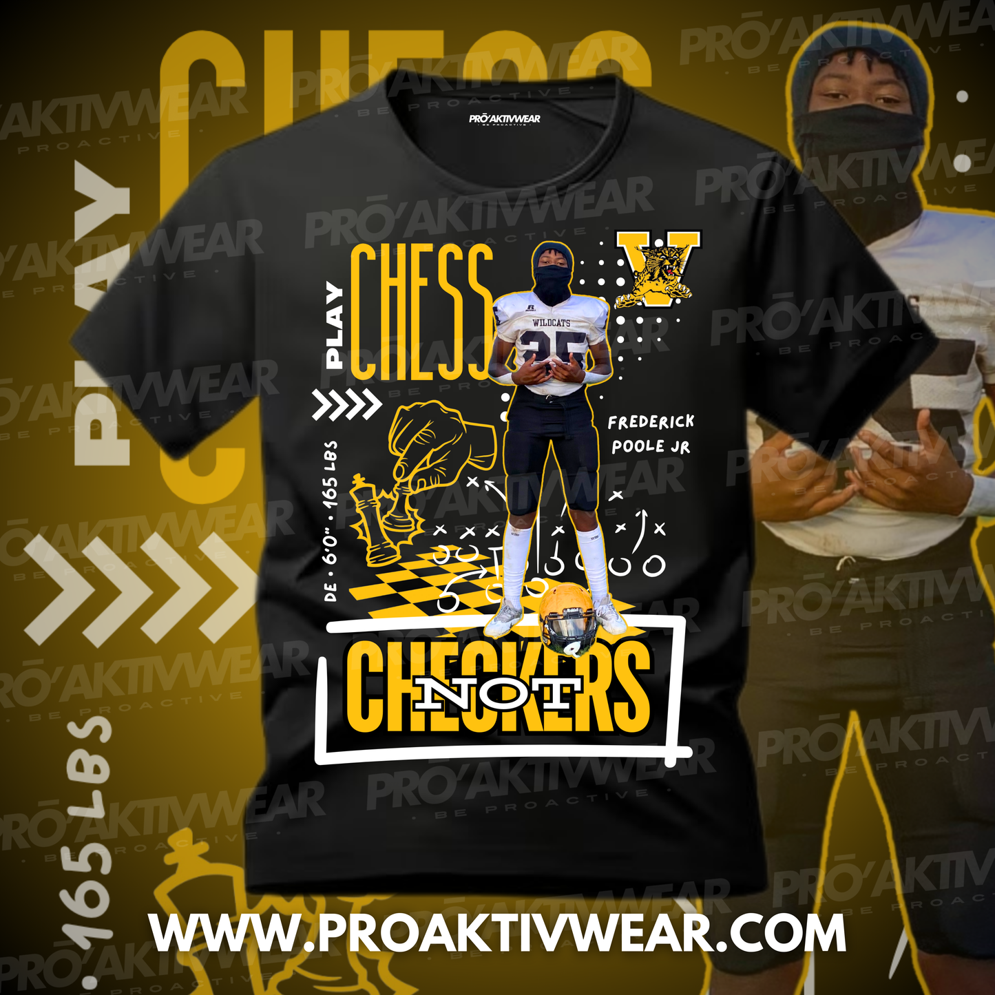 Custom “Play Chess, Not Checkers” TriBlend T-Shirt